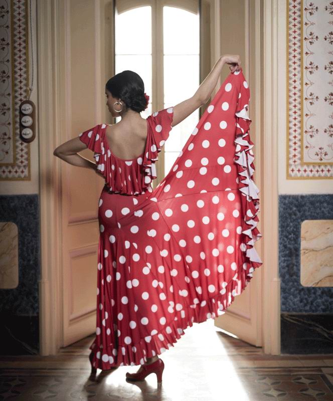 Robe pour la Danse Flamenco modèle Moiry. Davedans